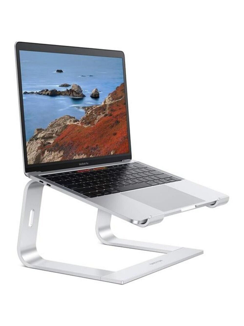 Laptop Stand Detachable Laptop Mount Aluminum Laptop Holder Stand Desk Silver